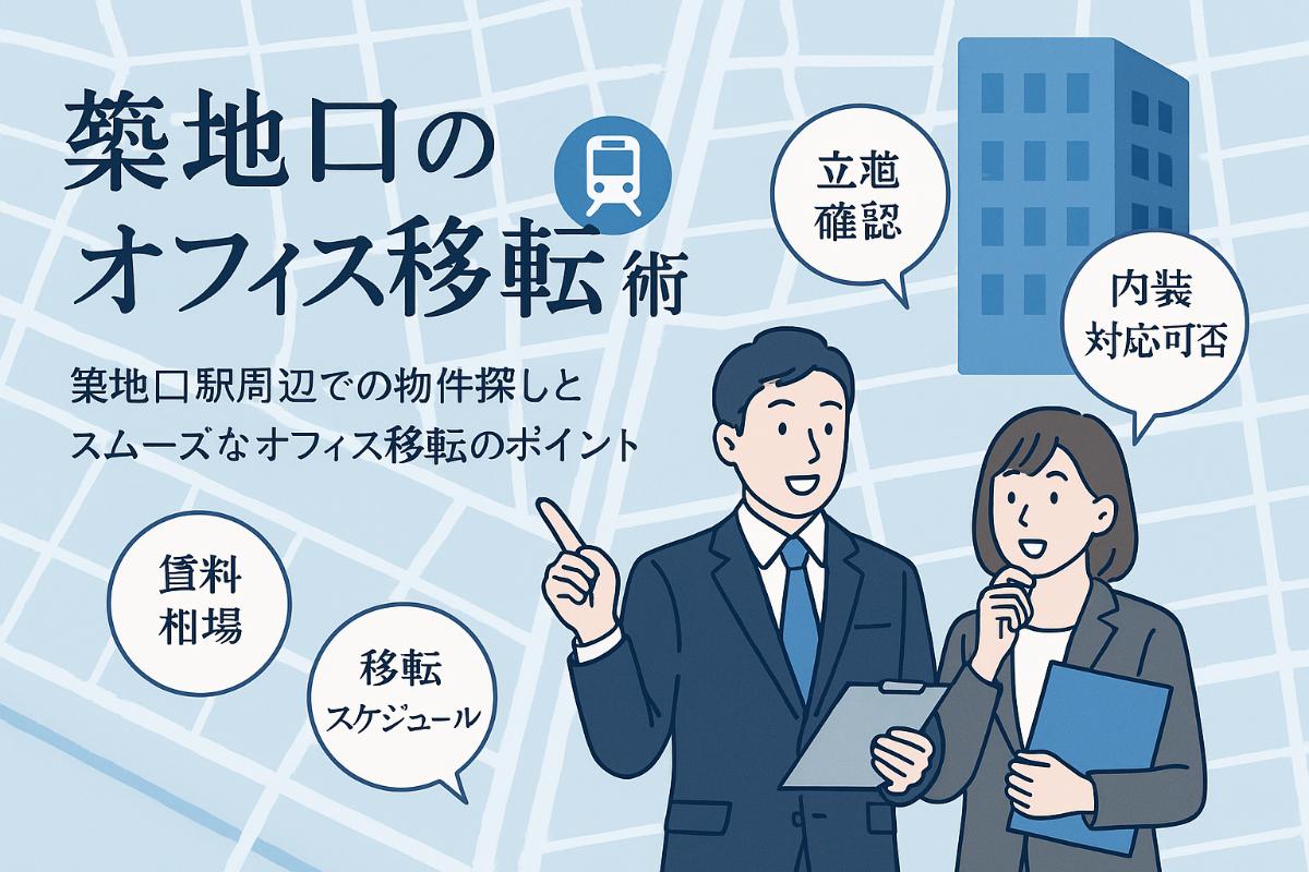 築地口駅周辺のオフィス物件の探し方と移転成功の秘訣