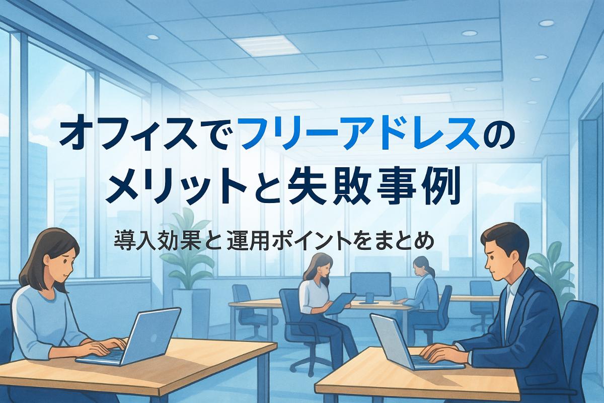 オフィスでフリーアドレスのメリットと失敗事例を徹底解説｜導入効果と運用ポイントをまとめ