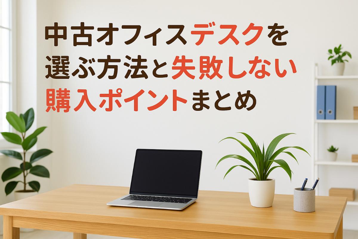 中古オフィスデスクを選ぶ方法と失敗しない購入ポイントまとめ
