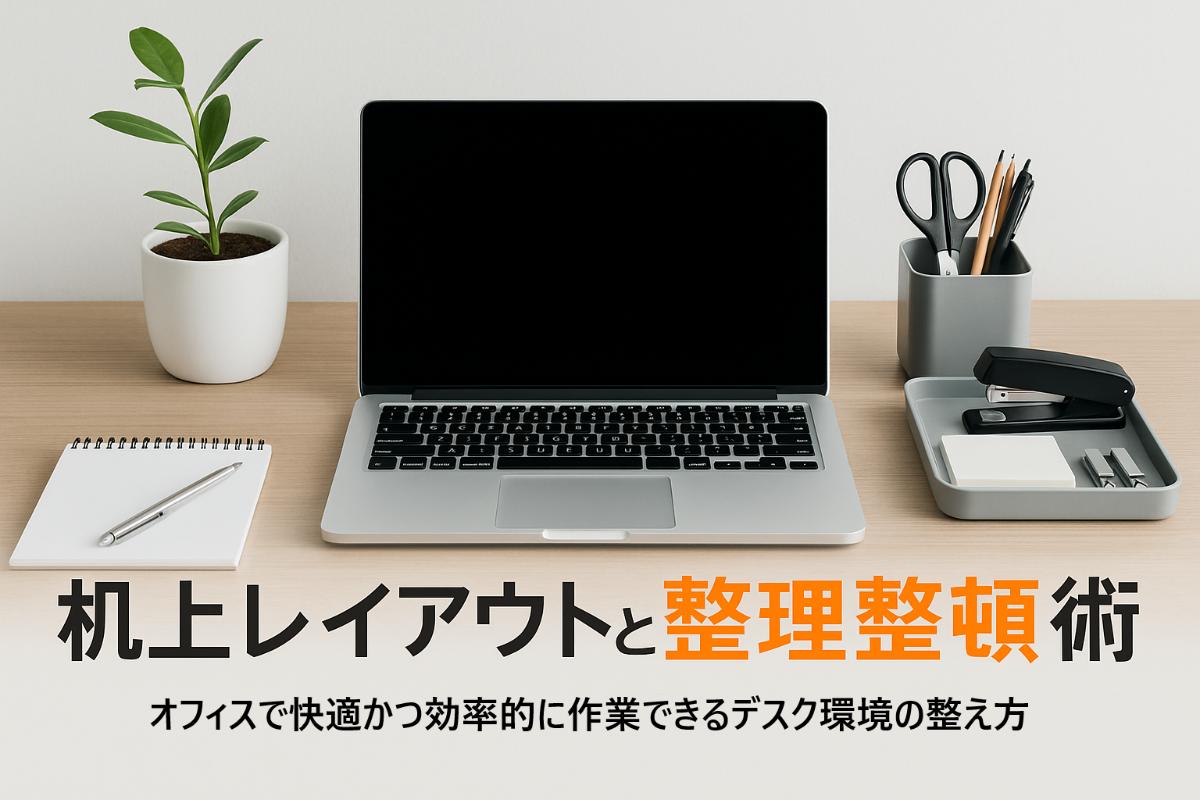 オフィスで机の上をレイアウトする時のポイント|効率と快適さを両立する整理整頓アイデアと収納術
