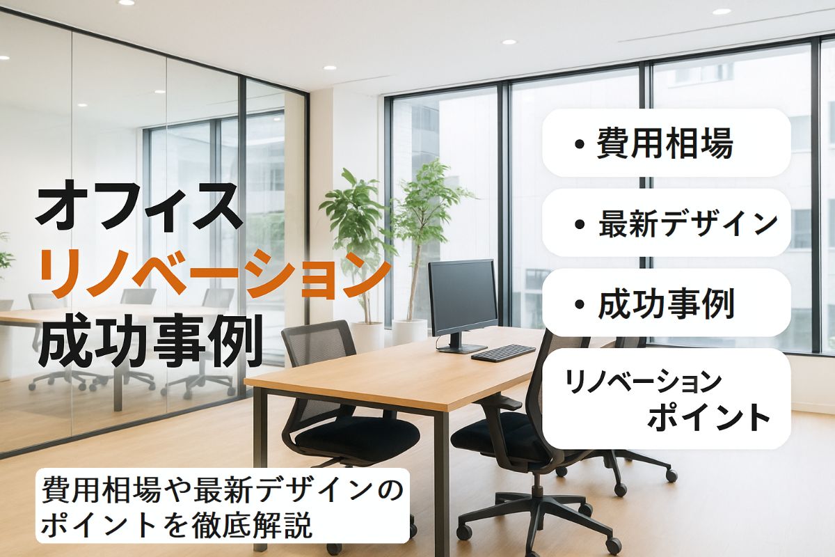 オフィスリノベーションの費用相場と成功事例を解説！最新デザインやポイントも紹介