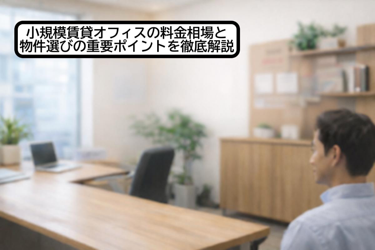 小規模賃貸オフィスの料金相場と物件選びの重要ポイントを徹底解説