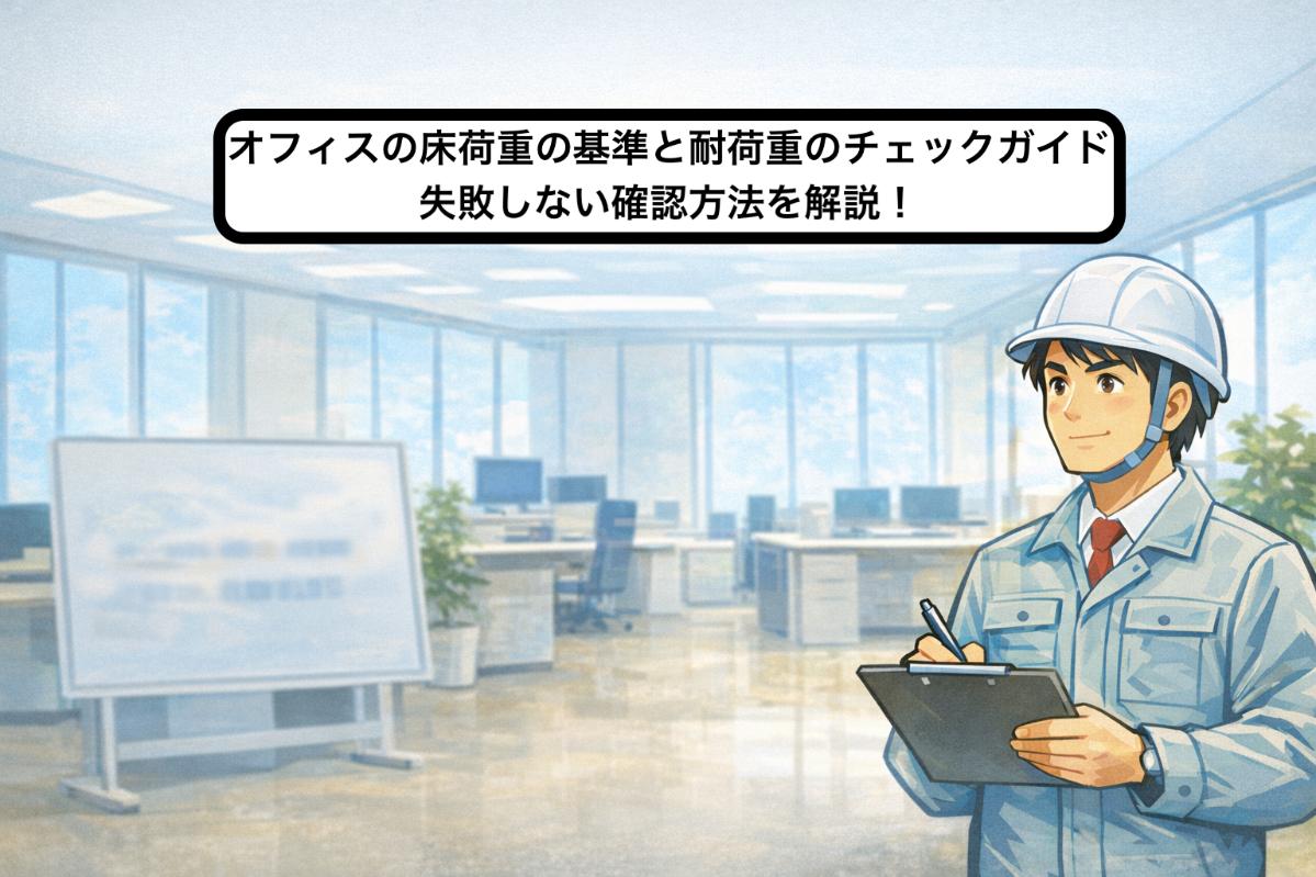 オフィスの床荷重の基準と耐荷重のチェックガイド|失敗しない確認方法を解説!